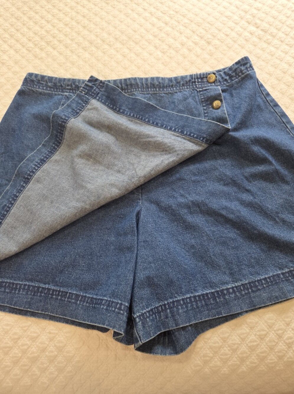 Vintage Sonoma Denim Jean Mini Skort Size 16 90s y2k mallcore - Picture 3 of 11